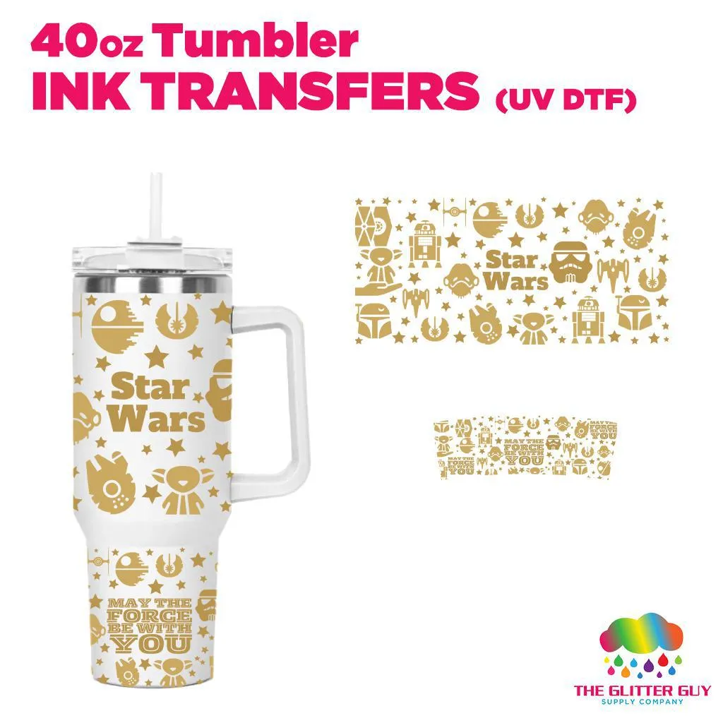 Space Wars | 40oz Tumbler Wrap - Ink Transfers (UVDTF)