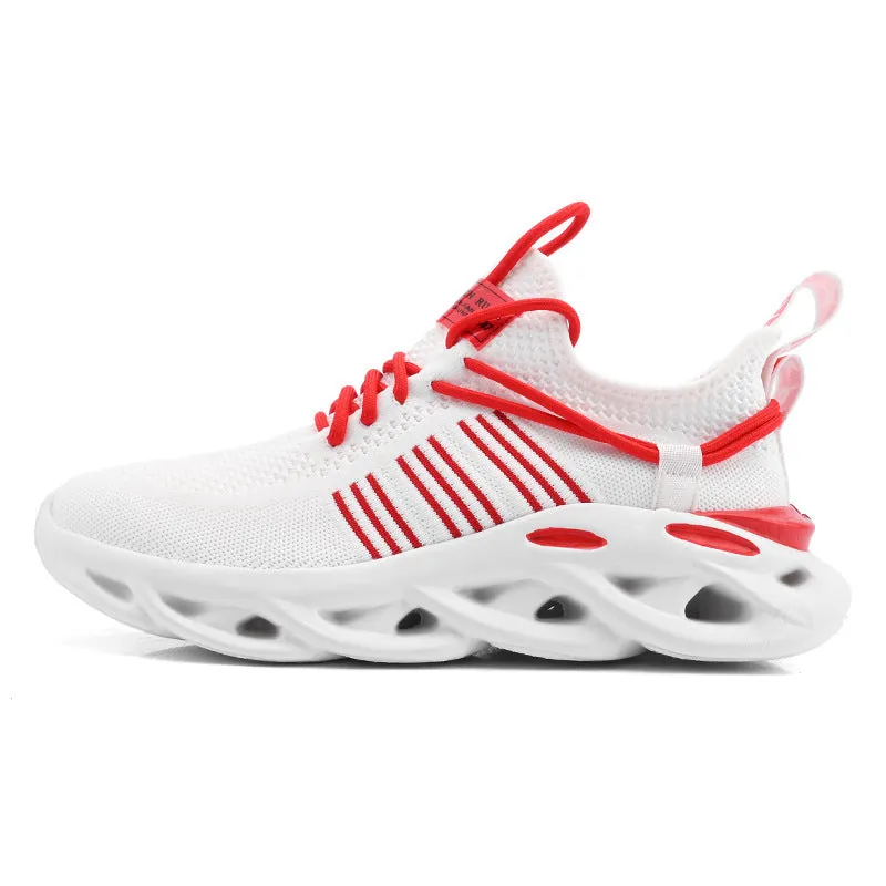 Spring/Summer 2021 new blade bottom leisure sports men's shoes fly woven breathable lightweight tide shoes coconut cross-border plus size shoes