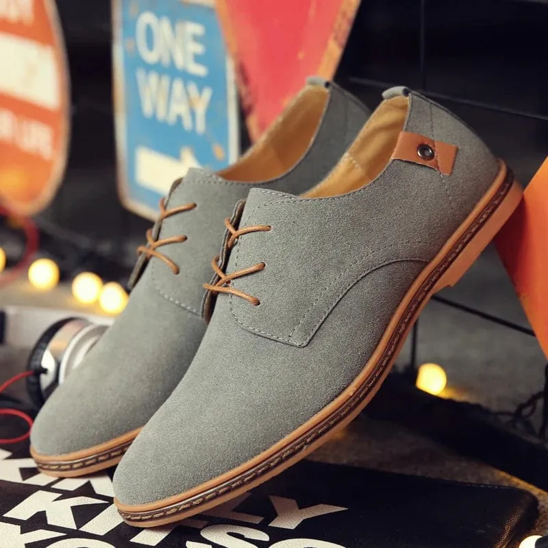 Suede Leather Men's Smart Casual Classic Oxford Shoes