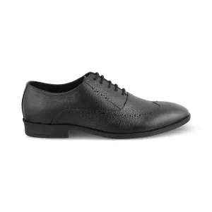 The Alberta Black Men's Oxford Brogue Lace Ups Tresmode