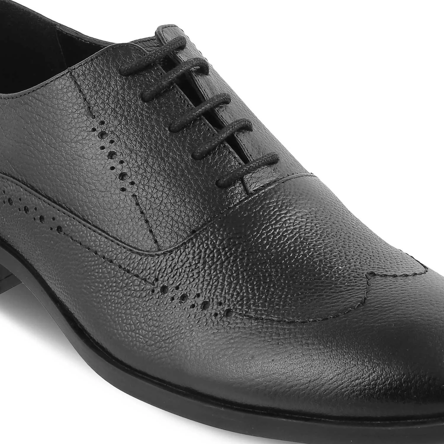 The Alberta Black Men's Oxford Brogue Lace Ups Tresmode