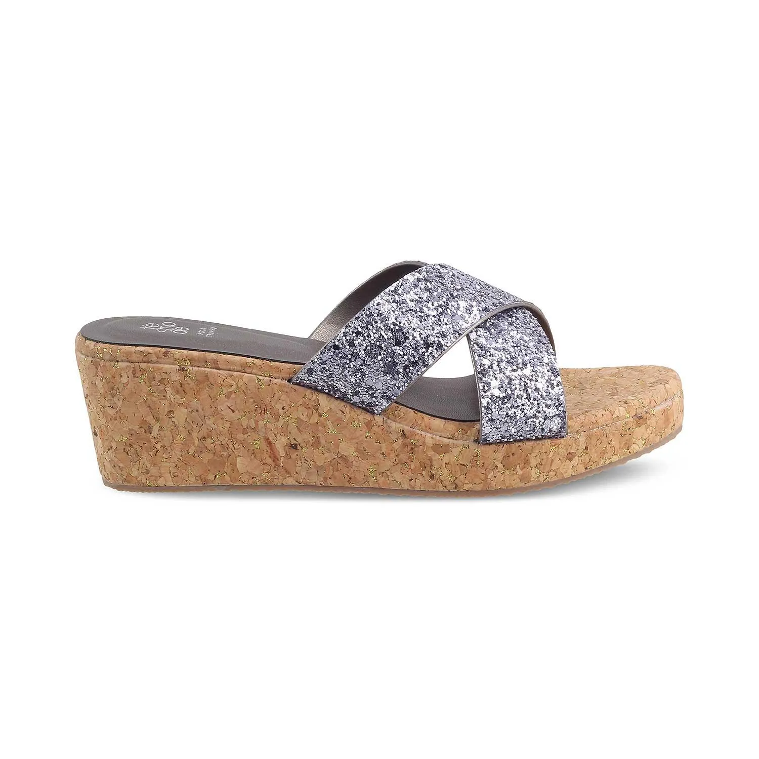 The Mary Pewter Women's Dress Wedge Sandals Tresmode