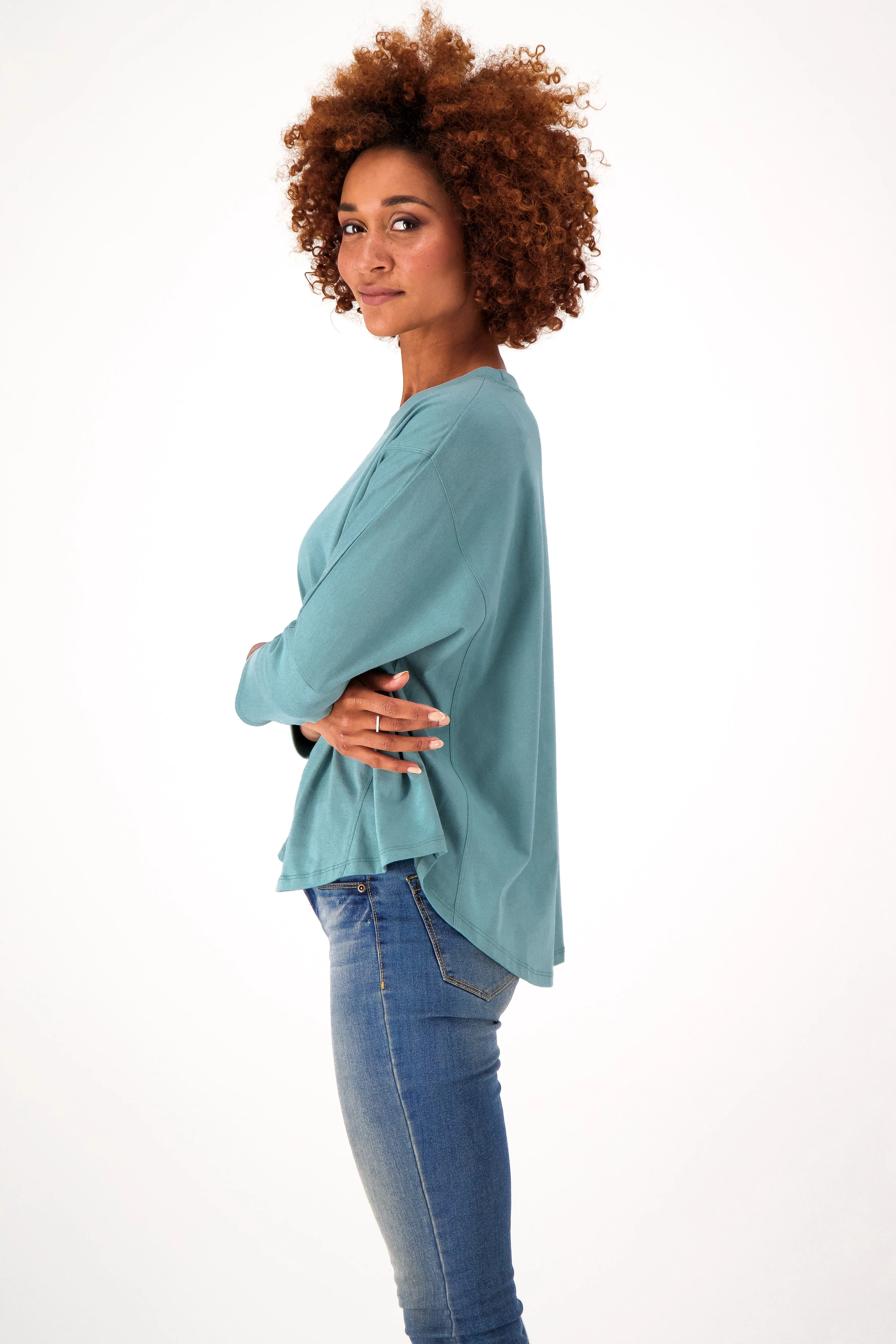 The Relaxed Fit Eco-Batwing Tee 