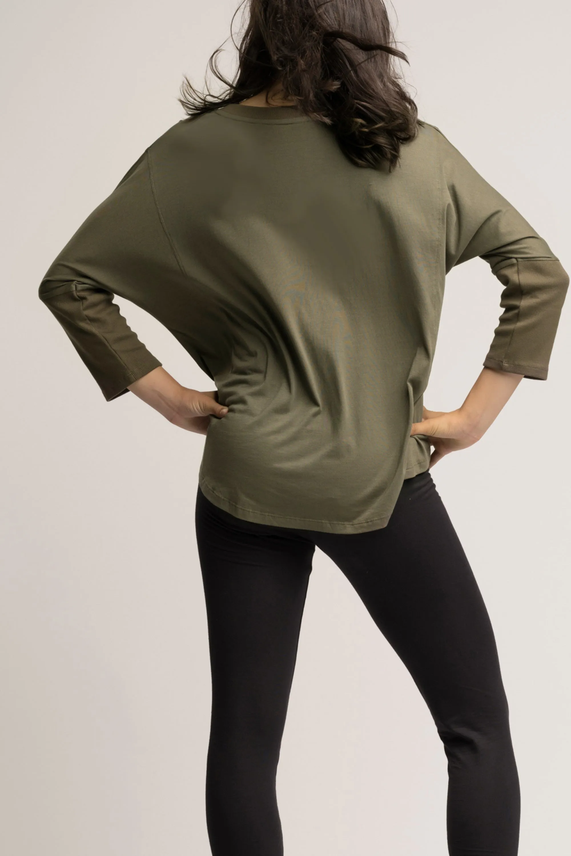 The Relaxed Fit Eco-Batwing Tee 