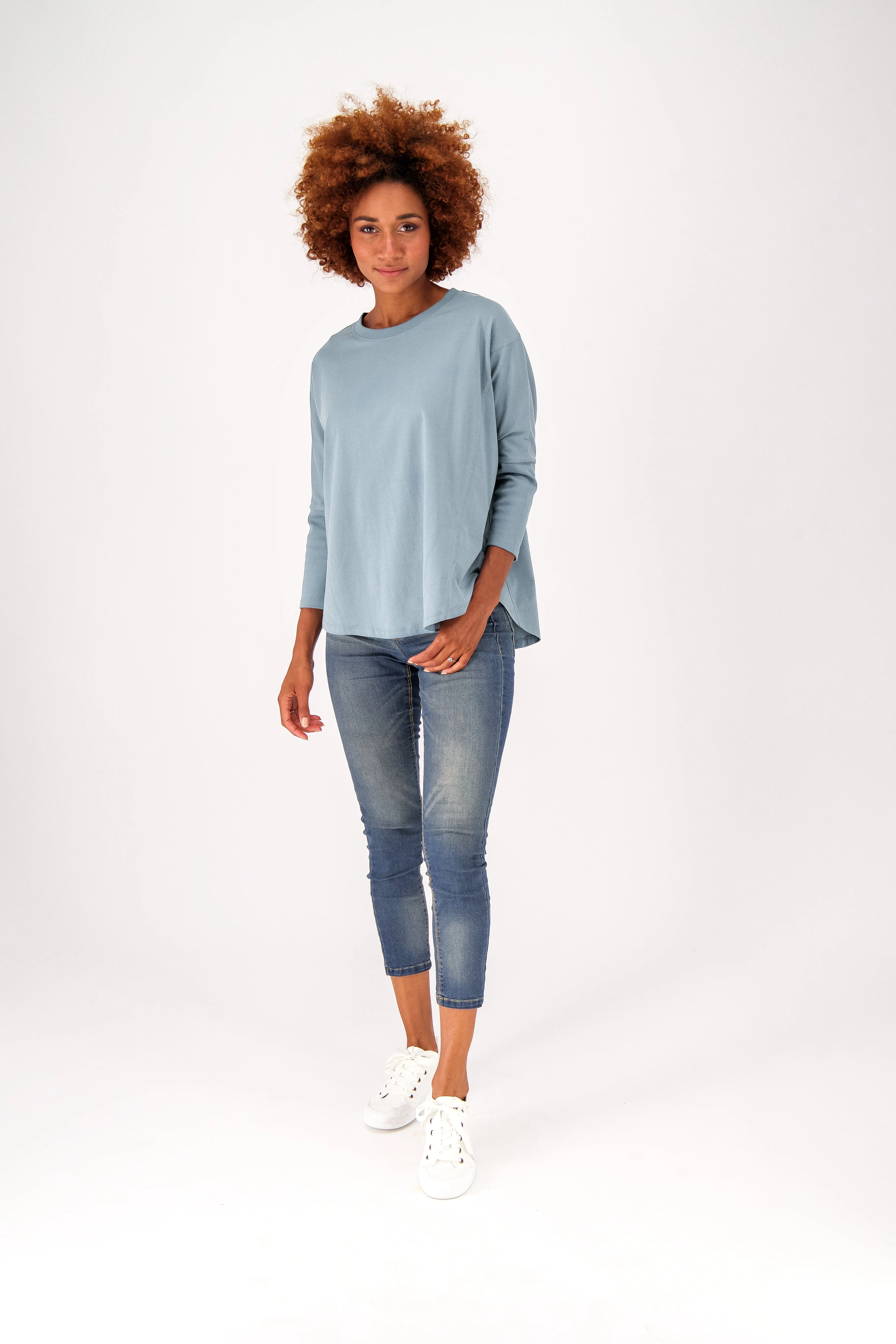 The Relaxed Fit Eco-Batwing Tee 