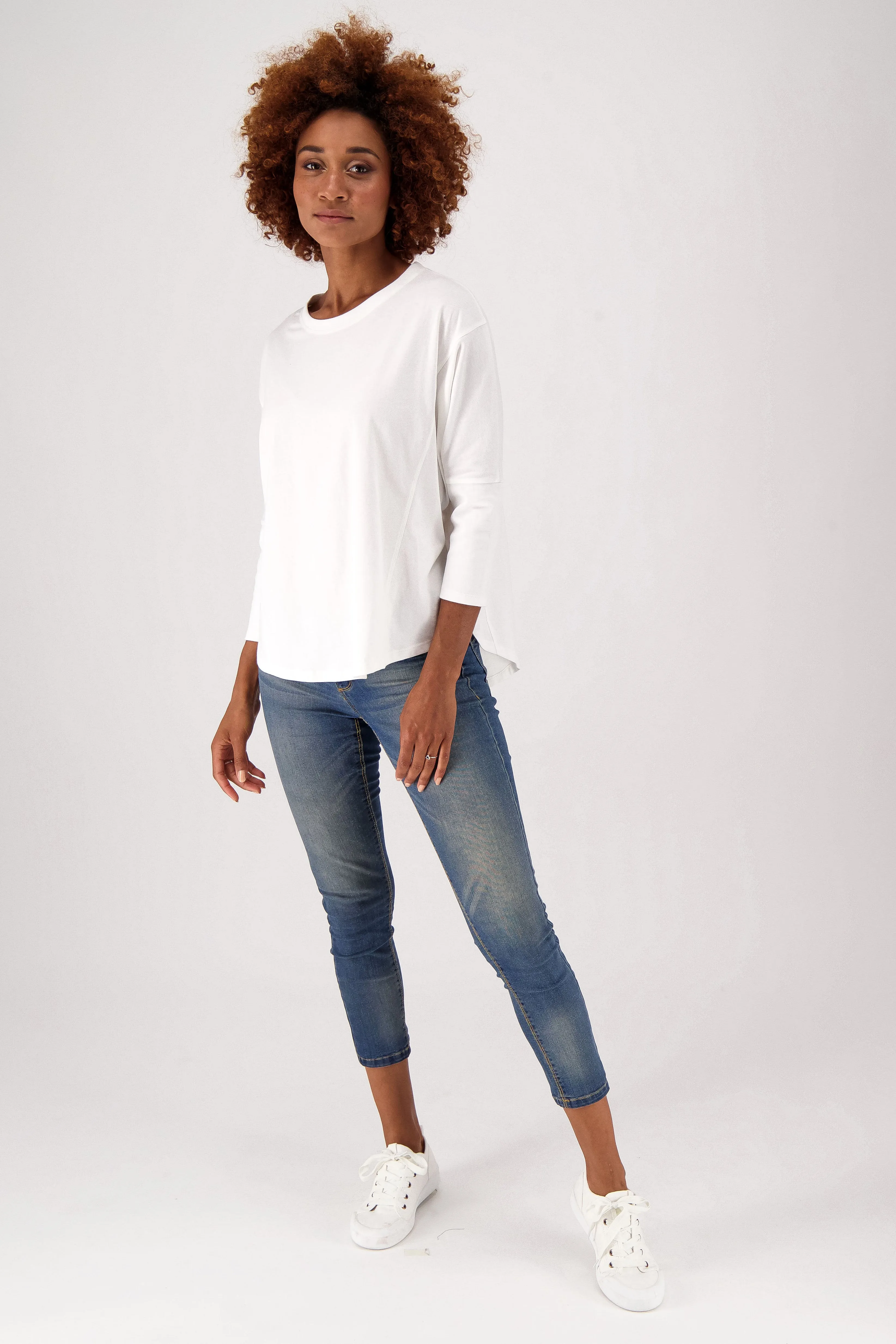 The Relaxed Fit Eco-Batwing Tee 