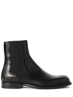 The Row   20mm Novus leather Chelsea boots 