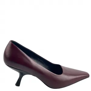 The Row Kitten Heels in Burgundy