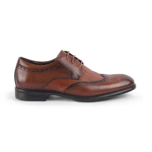 Tresmode Cent Brown Men's Oxford Brogue Lace Ups