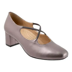 Trotters Demi Pewter Calf Dress Shoe (Women's)