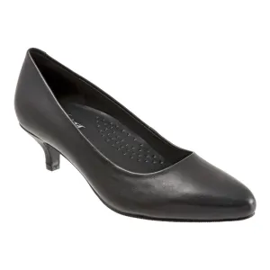 Trotters Kiera Heel Black Leather (Women's)