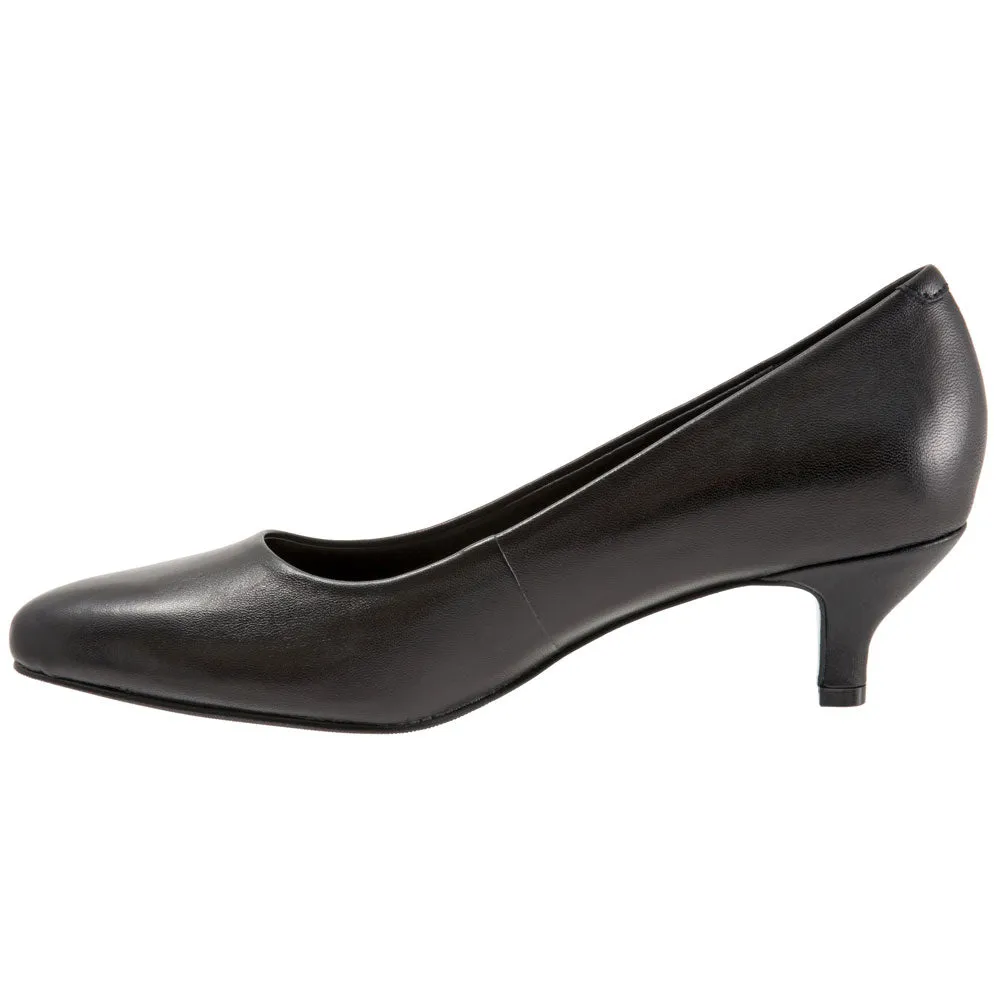 Trotters Kiera Heel Black Leather (Women's)