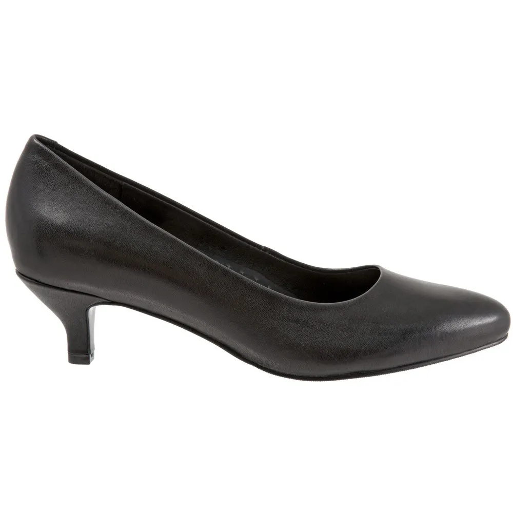 Trotters Kiera Heel Black Leather (Women's)