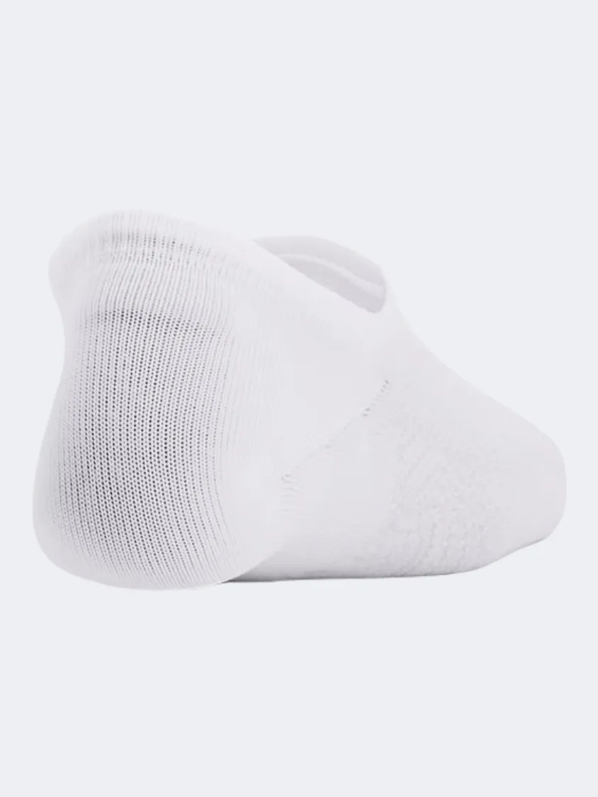 Under Armour Breathe Lite Ultra 3P No Show Women Training Sock White/Mod Grey