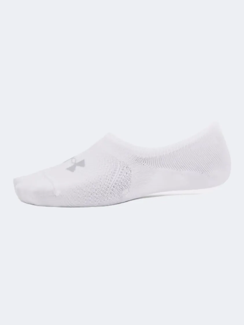 Under Armour Breathe Lite Ultra 3P No Show Women Training Sock White/Mod Grey