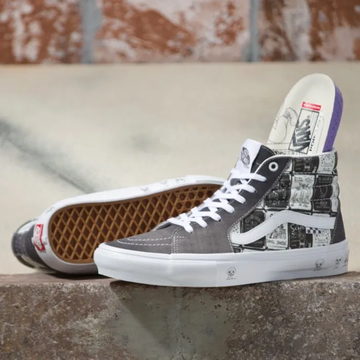 Vans Skate SK8-Hi Skateboard Shoe - (Daniel Johnston)Raven