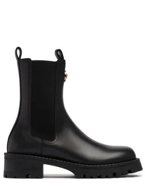 Versace   35mm Leather Chelsea boots 