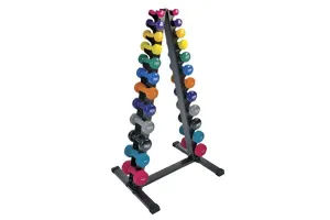 Warrior Neoprene/Vinyl Vertical Dumbbell Rack