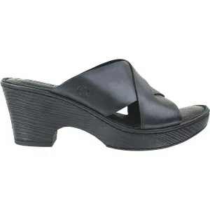 Women's Born Coney Black Leather