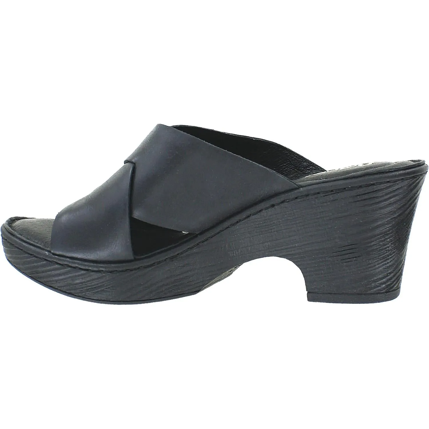 Women's Born Coney Black Leather