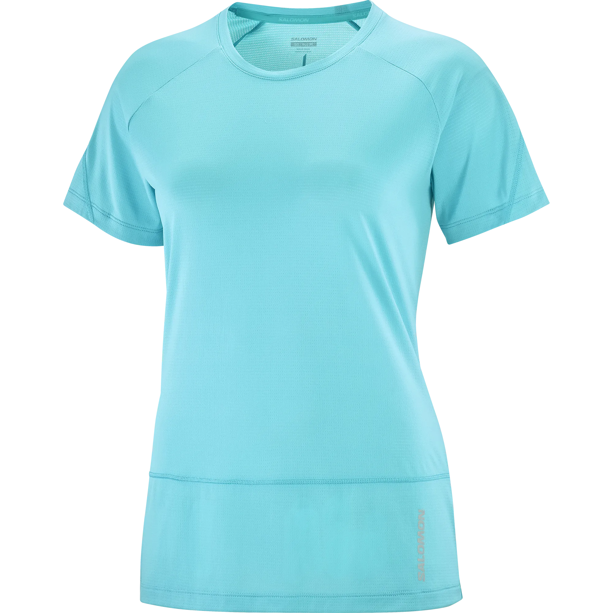 Women's Cross Run Short Sleeve T-Shirt (Peacock Blue)