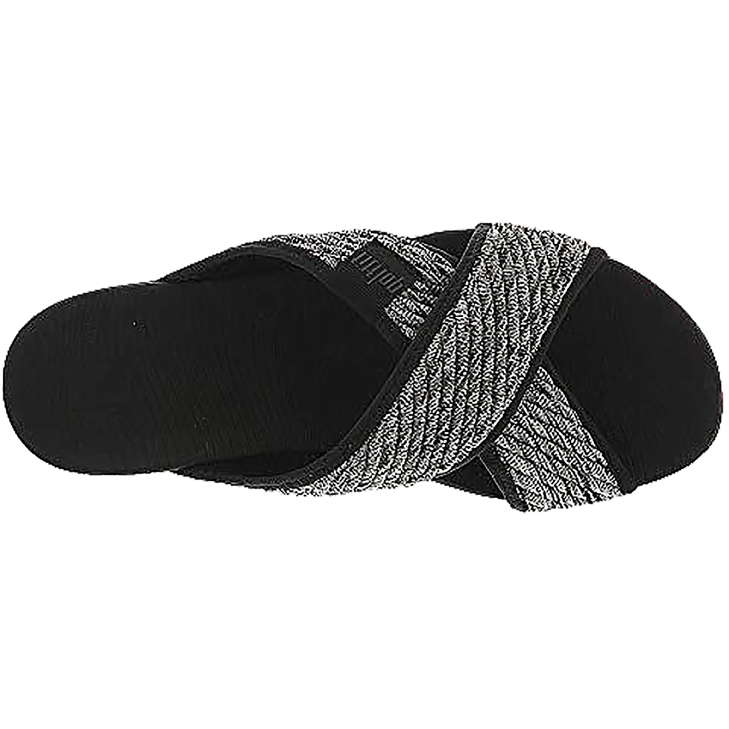 Women's Fit Flop Artknit Cross Slide Black Mix Fabric