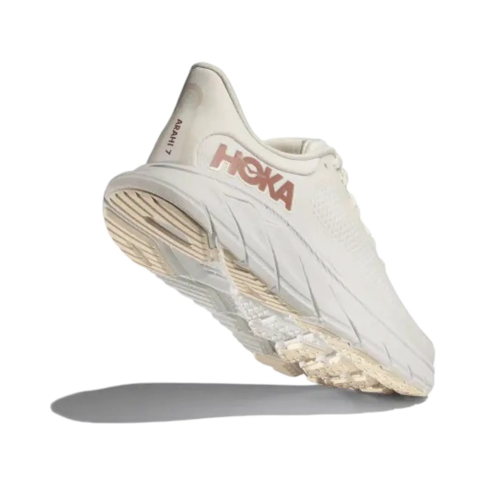 Women's Hoka Arahi 7 B Width White Rose Gold