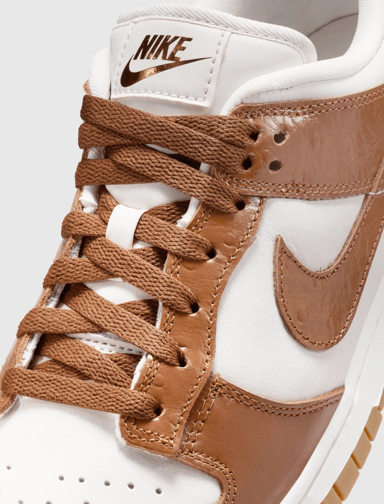 WOMEN'S NIKE DUNK LOW LX "ALE BROWN OSTRICH"