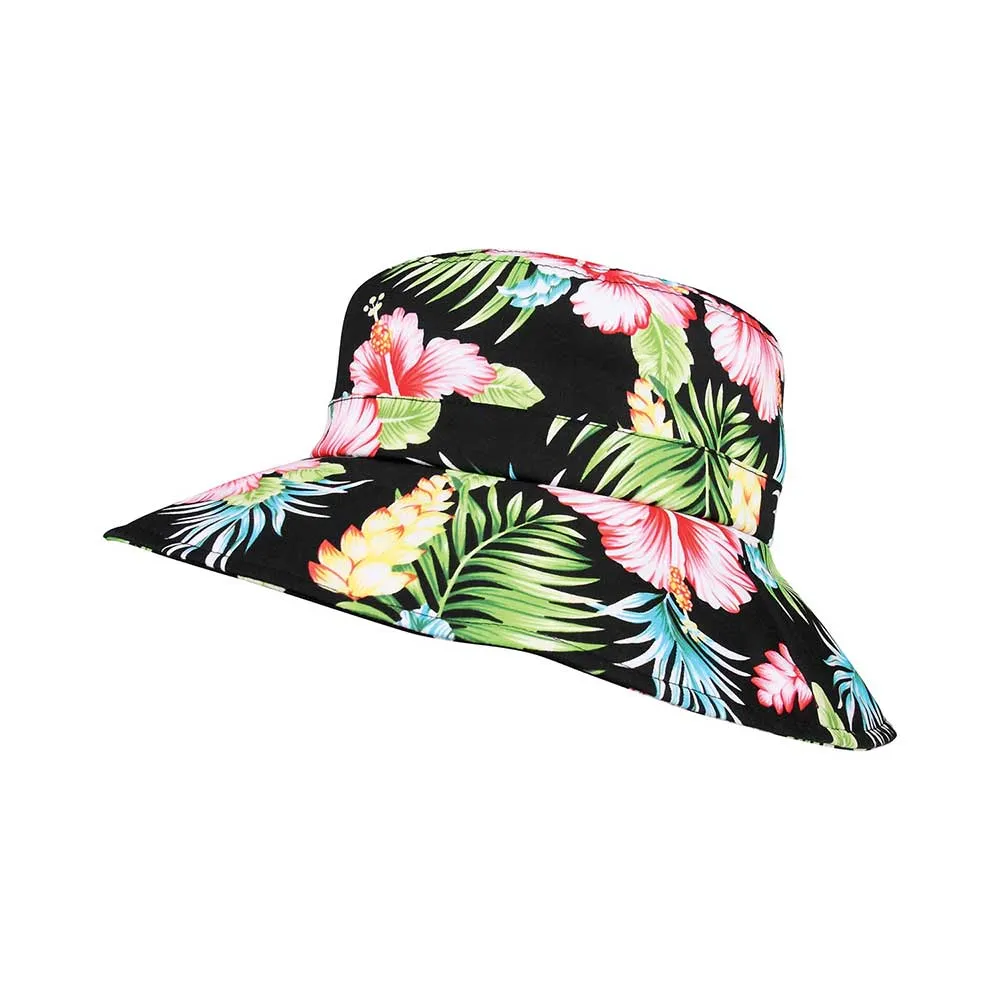 Women's Wide Brim Floral Hat