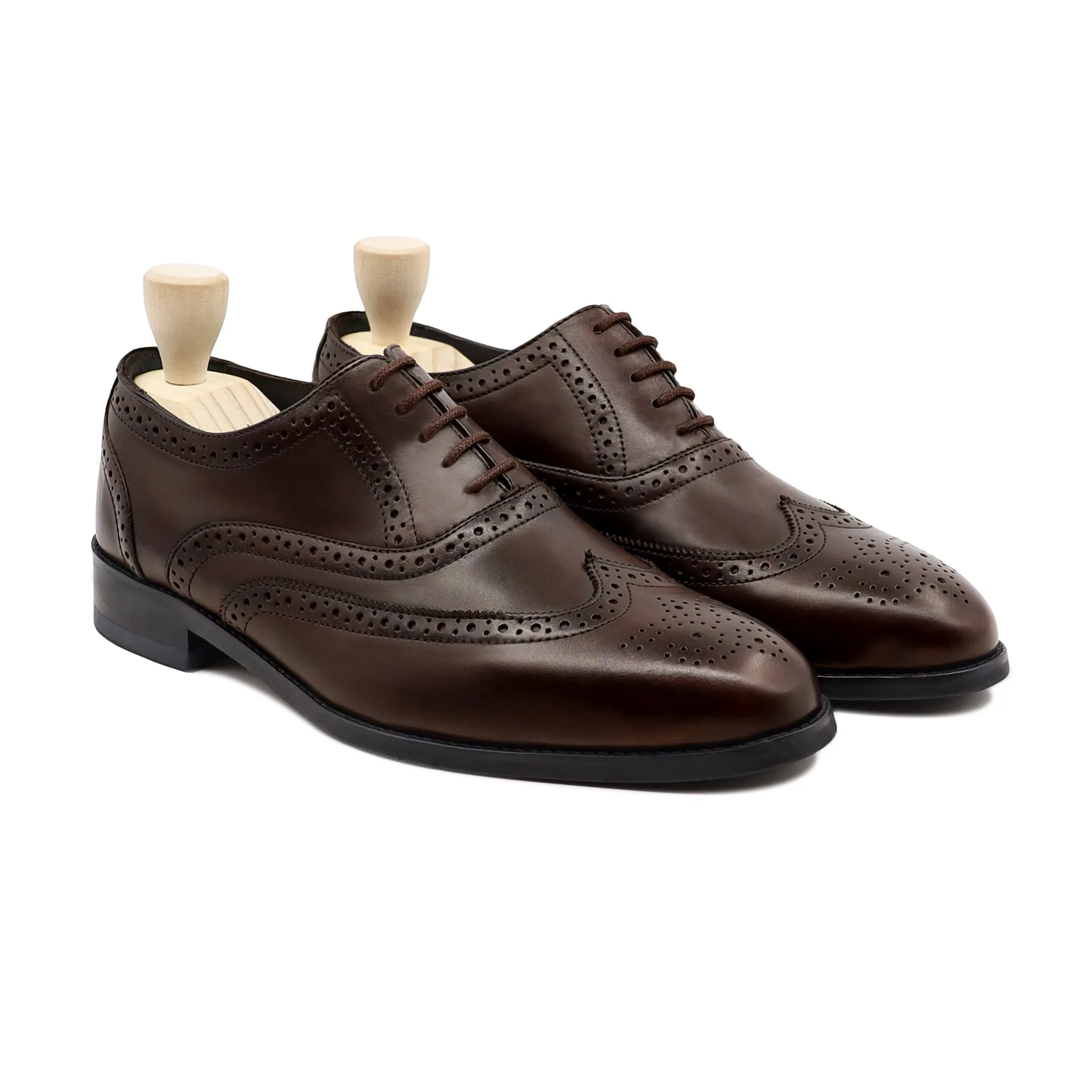 Worchester - Men's Dark Brown Calf Leather Oxford Shoe