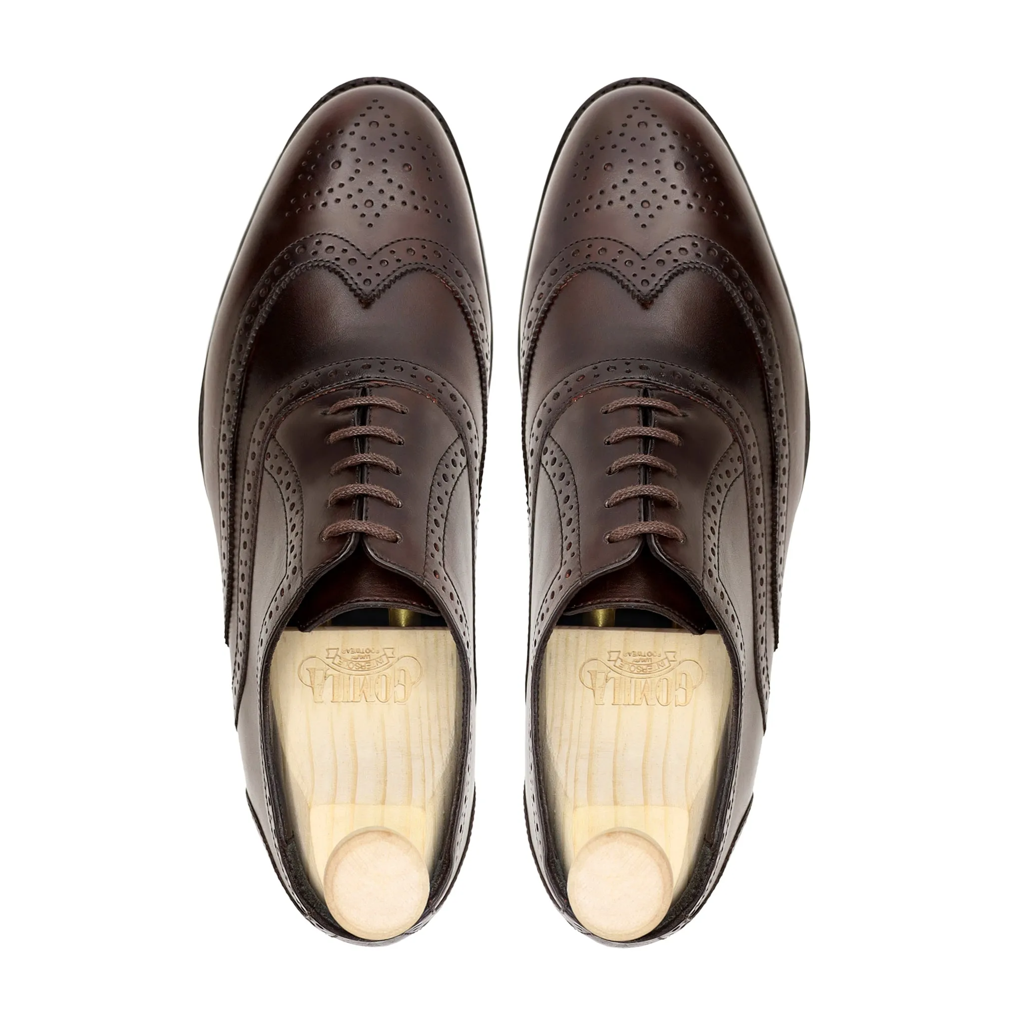 Worchester - Men's Dark Brown Calf Leather Oxford Shoe